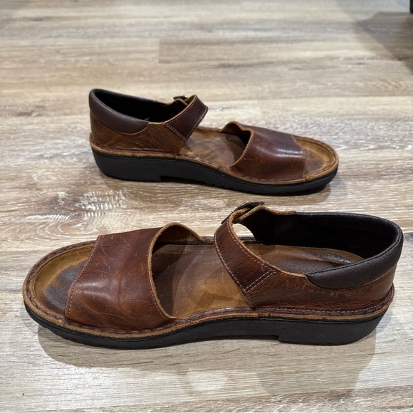 NOAT Sandals Size US/11 EU/41 Women's Dark Brown Leather Sandals - Picture 3 of 13